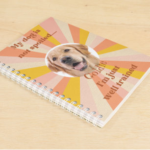 Custom Photo Personalized Dog lover Gift Notebook