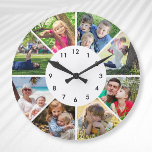 Custom Photo Personalized Family Children Friends Large Clock