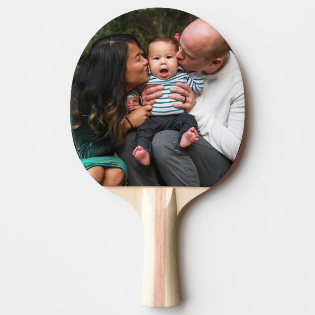 Custom Photo Personalized Family Ping Pong Paddle (Front)
