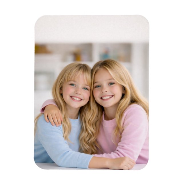 Custom Photo Personalized Flexible Refrigerator  Magnet (Vertical)