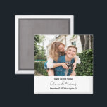 Custom Photo Personalized Fridge Wedding Party Magnet<br><div class="desc">Custom Photo Personalized Fridge Wedding Party magnet</div>