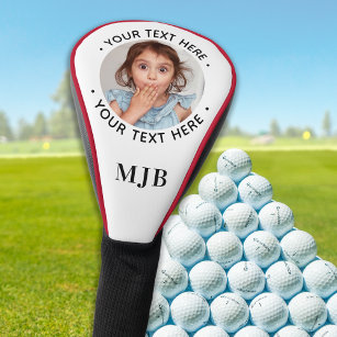 Custom Photo Personalized Golfer Monogram Driver Golf Head Cover