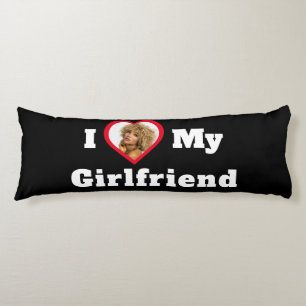 Custom Photo Personalized I Love My Girlfriend Body Pillow
