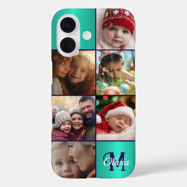 Custom Photo, Personalized iPhone 16 Case (Back)