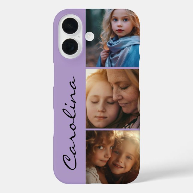 Custom Photo, Personalized iPhone 16 Case (Back)