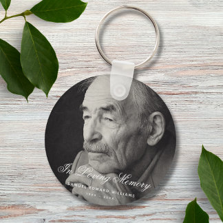 Custom Photo Personalized Memorial Keychain