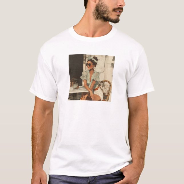 Custom Photo Personalized Memory Gift T-Shirt (Front)