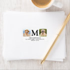 Custom Photo Personalized Monogram Return Address