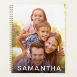 Custom Photo Personalized Name Planner<br><div class="desc">Personalized planners make a great gift for any person. Personalize with a photo and name to make a unique gift for christmas,  birthdays or any other special occasion.</div>
