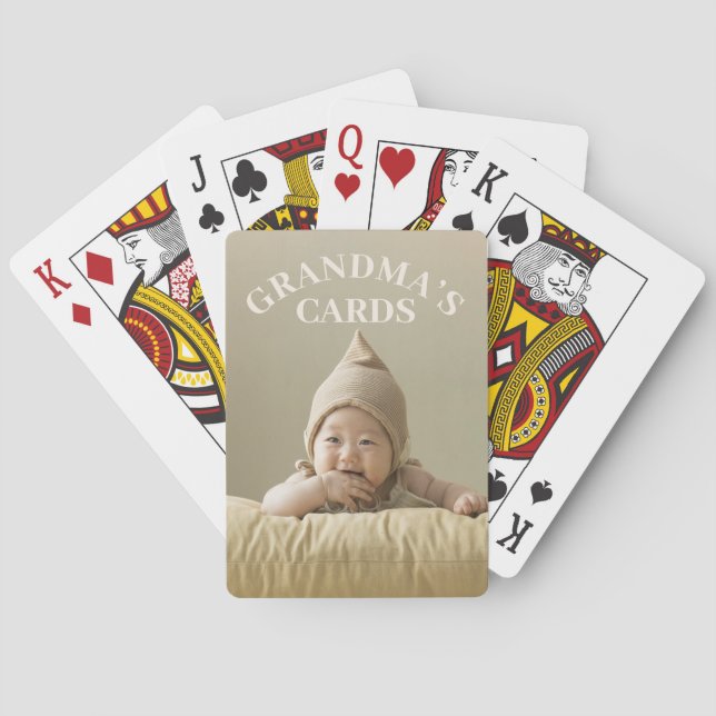 Custom Photo Personalized Name | Your Cards (Back)