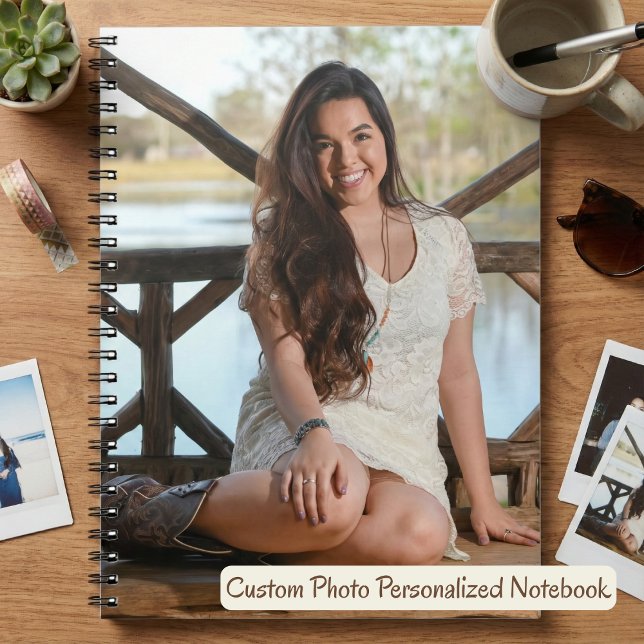 Custom Photo Personalized Notebook (Custom Photo Personalized Notebook.  Just add your own photo!)