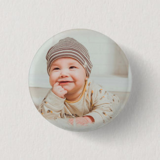 Custom Photo Personalized Photo 1 Inch Round Button
