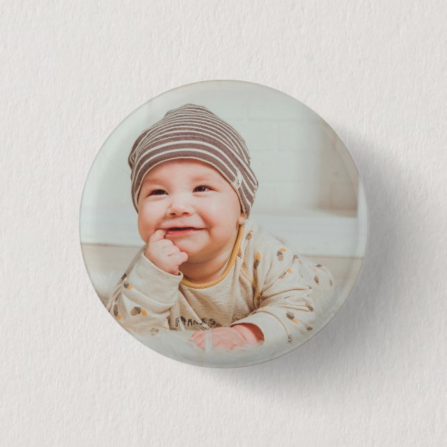 Custom Photo Personalized Photo 1 Inch Round Button (Front)