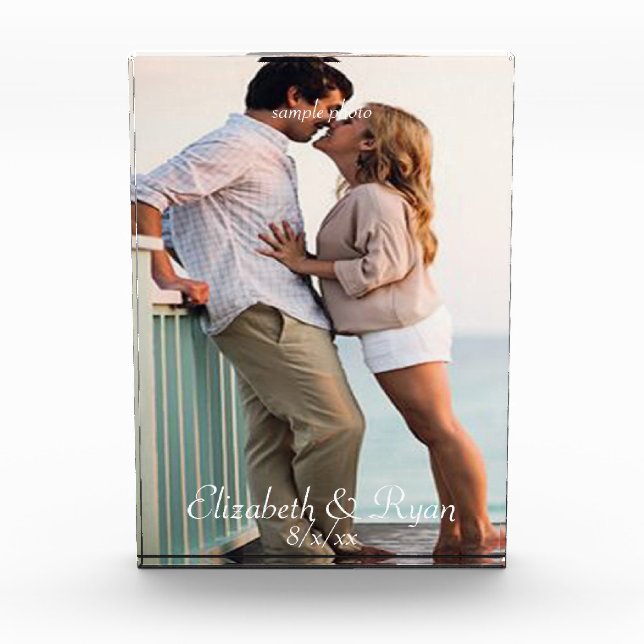 Custom Photo, Personalized Photo Block (Front)