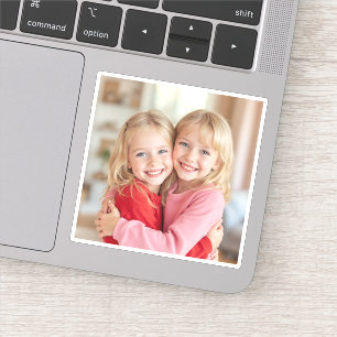 Custom Photo Personalized Photo Square Sticker