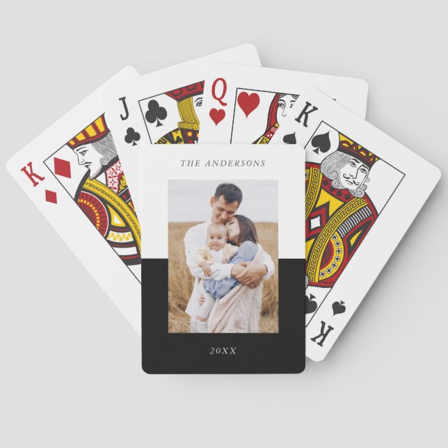Custom Photo Personalized Playing Cards (Back)