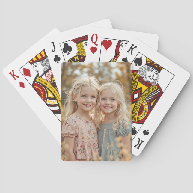 Custom Photo Personalized Poker Cards (Back)