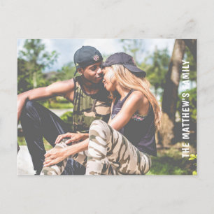 Custom photo personalized postcard
