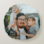 Custom Photo Personalized   Round Pillow<br><div class="desc">Custom Photo Personalized Round Pillow</div>