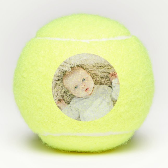 Custom Photo Personalized Sports Tennis Balls (Front)