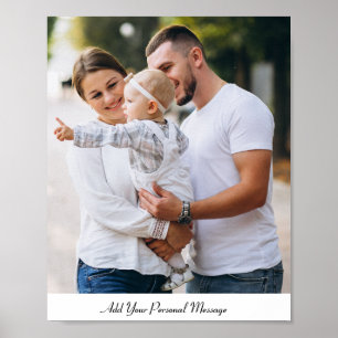 Custom Photo Personalized Text Poster