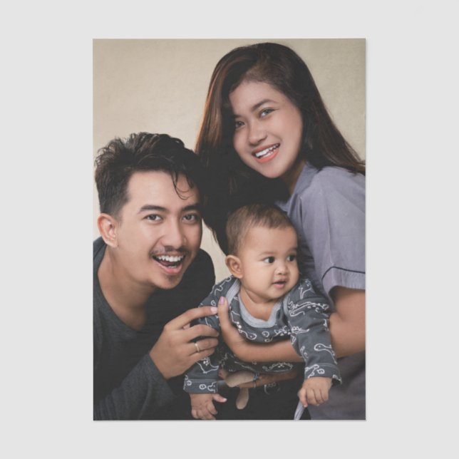 Custom Photo Personalized Tissue Paper (Front)