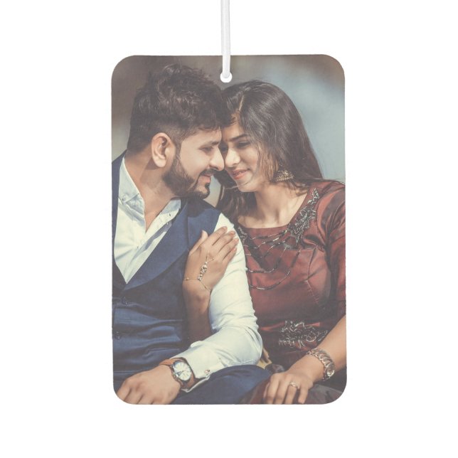 Custom Photo Personalized Two-Sided Car Air Freshener (Front)