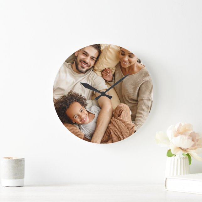 Custom Photo Personalized Wall Clock (Home)