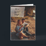 Custom Photo Personalized Wedding Congratulations Card<br><div class="desc">Upload your own photo to create a special card for weddings or any occasion. All the text on this greeting card is ready for your custom touch so you can add your own sentiments for different occasions. On the front of the card, the black script lettering appears against a printed...</div>