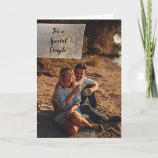 Custom Photo Personalized Wedding Congratulations Card