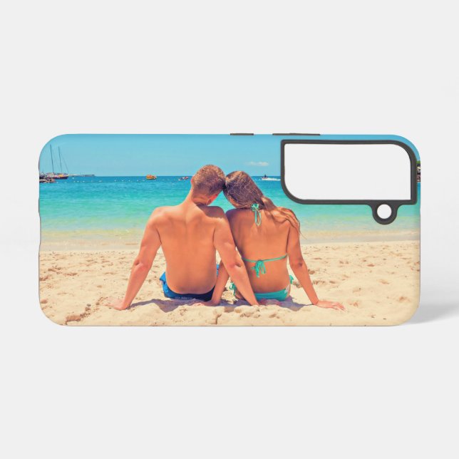 Custom Photo Personalized Your Photos Design Samsung Galaxy S22 Case (Back Horizontal)