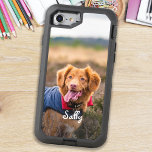 Custom Photo Pet Dog Cat Cute Stylish Photo OtterBox Defender iPhone 8/7 Case<br><div class="desc">Now you can carry your best friend with you wherever you go with this custom dog pet photo iPhone case . This photo with personalized name design is trendy, elegant, cool and cute. Customize with your favourite dog photo, cat photo, or any pet with paws ! Add name to personalize....</div>