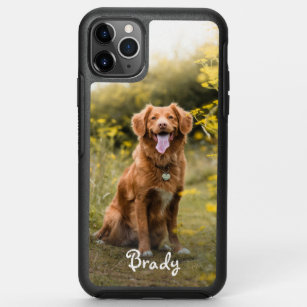 Custom Photo Pet Dog Cat Name OtterBox Symmetry iPhone 11 Pro Max Case