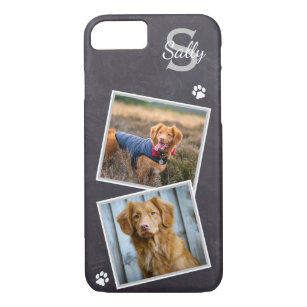 Custom Photo Pet Dog Cat Slate Marble Photo Case-Mate iPhone Case