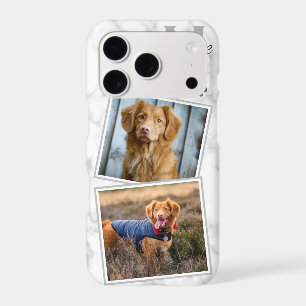 Custom Photo Pet Dog Cat Stylish Monogram Photo
