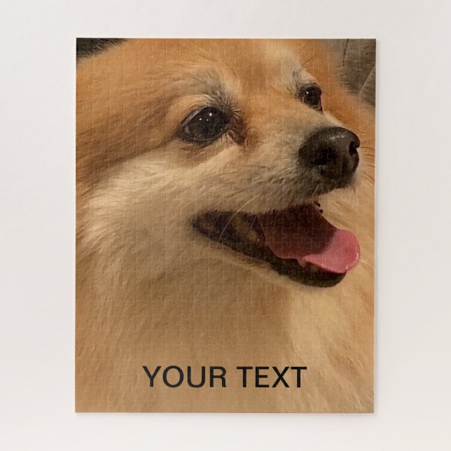 Custom Photo Pet portrait Picture Create your own Jigsaw Puzzle (Vertical)
