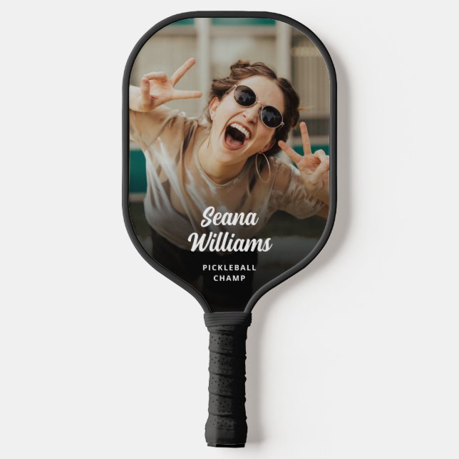 Custom Photo Pickleball Personalized Paddle (Back)