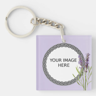 Custom Photo / Picture Here In Memory of Memorial Keychain