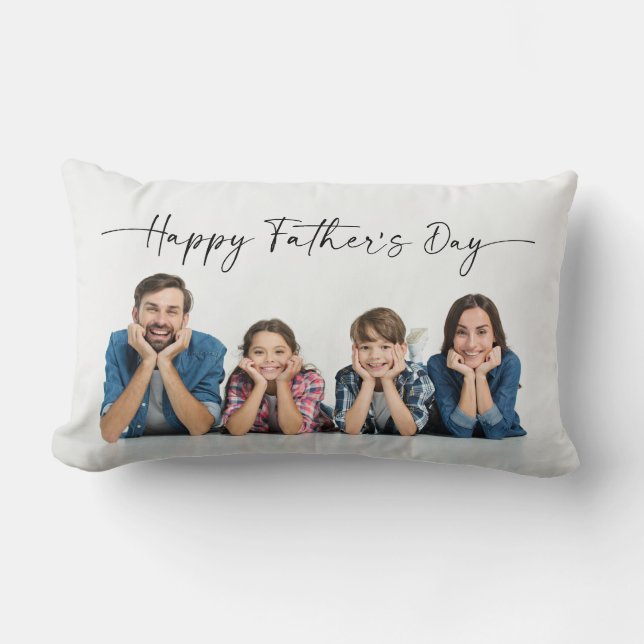 Custom Photo Pillow for Father's Day (Front)