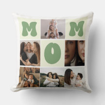 Custom Photo Pillow for Mom – Add Your Own Family 