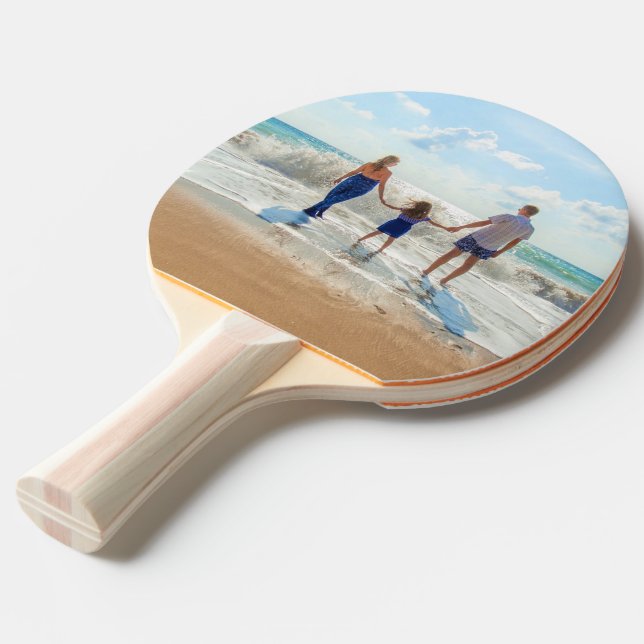 Custom Photo Ping Pong Paddle Your Photos Gift (Front Angle)