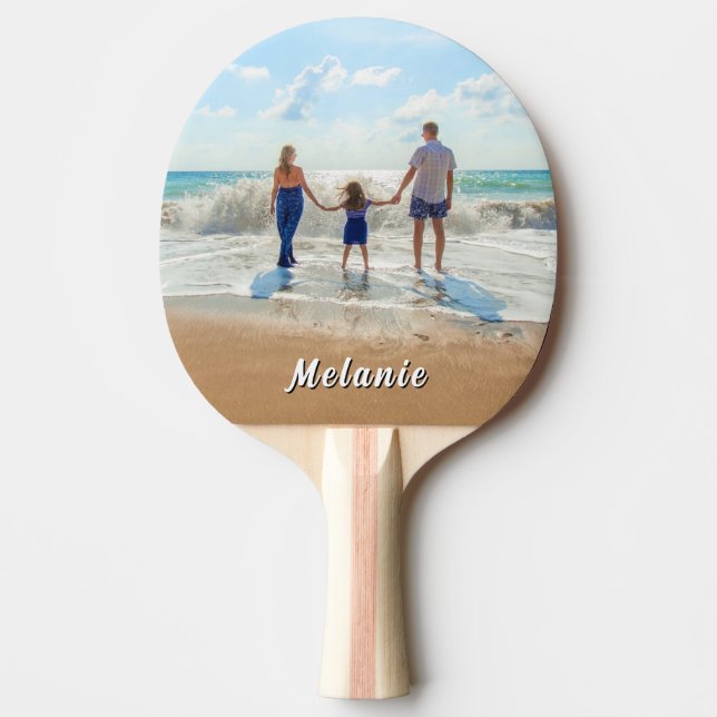 Custom Photo Ping Pong Paddles Personalized Name (Front)
