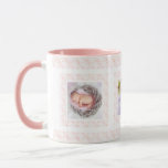 Custom Photo Pink Pattern Happy Birthday Mom Mug<br><div class="desc">Custom Photo Calm Soft Pink Pattern Mother’s Day Mom Mommy Tea Coffee Mug. In pretty shades of pink; in a feminine, modern, geometric pattern. For cooling spring and summer drinks. Change the three photos to your own pictures to celebrate joyful family memories. Buy as a budget friendly festive keepsake tableware...</div>