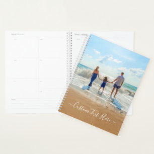 Custom Photo Planner with Your Photos and Text