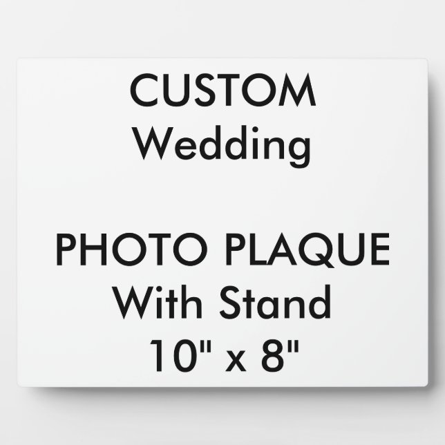 Custom Photo Plaque 10" x 8" (Front)