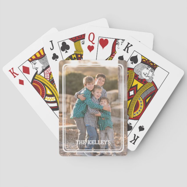 Custom Photo Playing Cards (Back)
