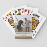 Custom photo playing cards - celebrate fun event<br><div class="desc">Personalized photo playing cards - change up the photo and message!</div>