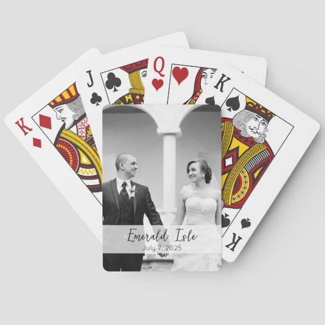 Custom photo playing cards - personalize (Back)