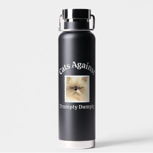 Custom Photo Political Cat Anti-Trump Mom Dad BFF Water Bottle