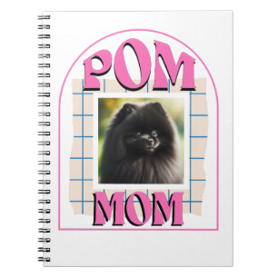 Custom Photo Pom Dog Mom Shirt Pomeranian Owner Notebook
